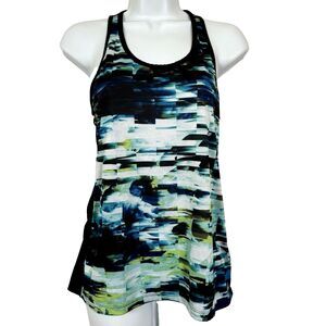 Avia Helix Twist Mesh Back Tank Top Women’s XS Blue Activewear Style RH2M173P